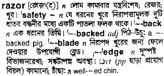 Razor Meaning In Bengali Razor ব ল অর থ