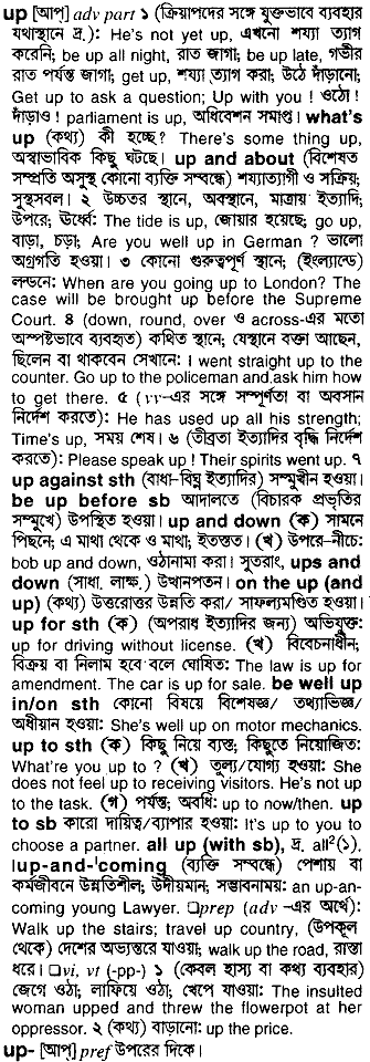 Up Meaning In Bengali Up ব ল অর থ